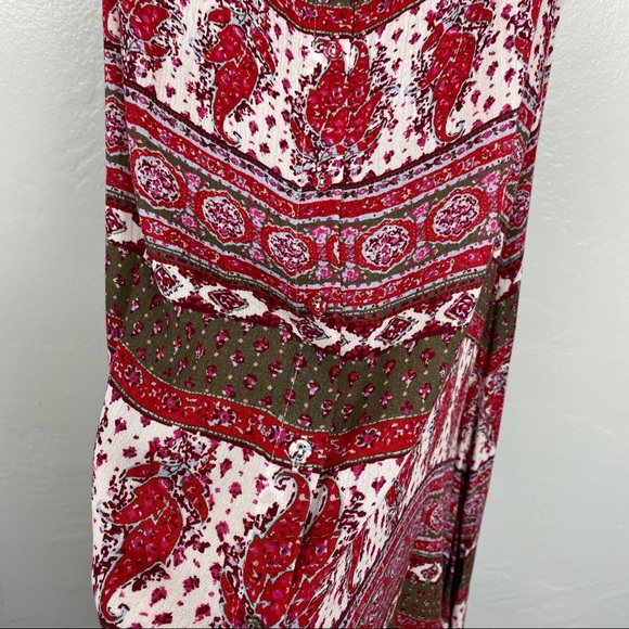 TJD Maxi Dress Sweetheart Neckline Boho Floral S - Picture 2 of 8